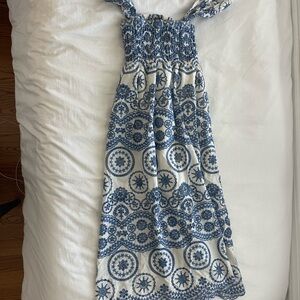 BOHO EMBROIDERED CUTOUT MAXI DRESS, Women’s Medium